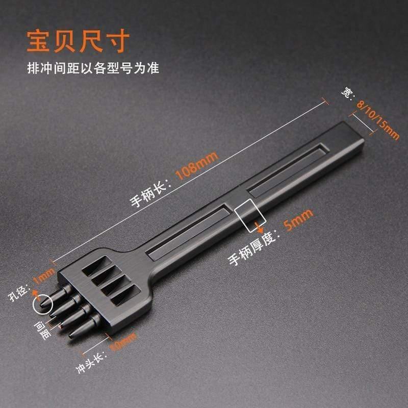Beef hole punch row claws sewing cutter tool hand sewing hole leathercraft tools spacing cutting 4mm 5mm 6mm 2/4/6 holes
