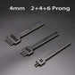 Beef hole punch row claws sewing cutter tool hand sewing hole leathercraft tools spacing cutting 4mm 5mm 6mm 2/4/6 holes