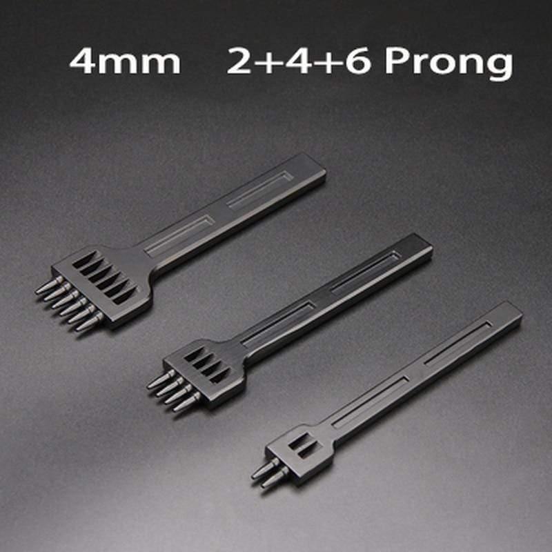 Beef hole punch row claws sewing cutter tool hand sewing hole leathercraft tools spacing cutting 4mm 5mm 6mm 2/4/6 holes