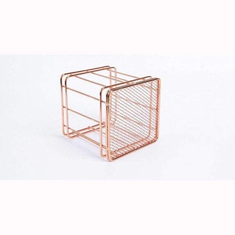 Metall Durchbrochener Stifthalter Box Fall Organizer Zuhause Schreibtisch Schreibwaren Deko Büro Schule Schreibtisch Zubehör Supplies