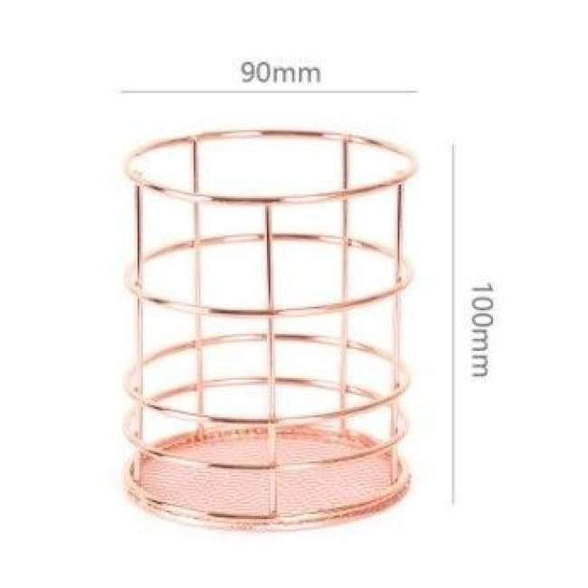 Metall Durchbrochener Stifthalter Box Fall Organizer Zuhause Schreibtisch Schreibwaren Deko Büro Schule Schreibtisch Zubehör Supplies