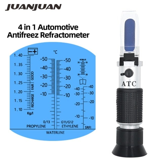 Refractometer All Types Brix Alcohol Salinity Portable Refractometer Wine Beer Sugar Fruit Vegetable Juice with ATC 40% Discount