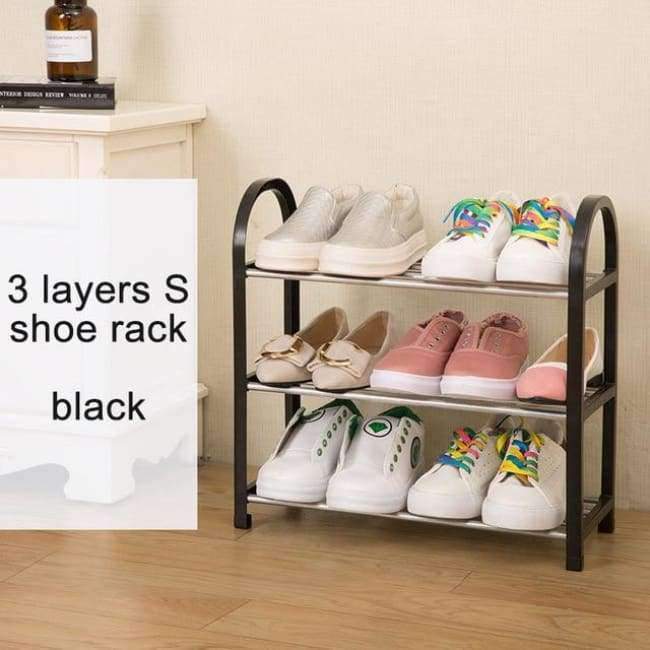 Mehrschichtiger Schuhregal Kunststoffteile Stahlrohr Schuhregal Leicht zusammengebauter Aufbewahrungsorganisator Standmöbel für das Wohnzimmer