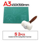 A1A2A3A4 PVC Cutting Mat DIY Leather Craft Tool Double-sided Self-healing Mat Pad Cutting Patchwork Sewing Tool Set
