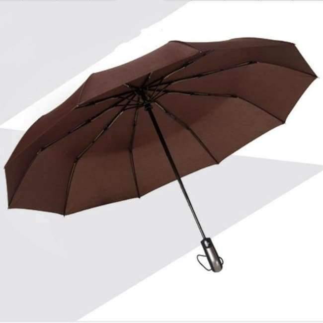 Widerstandsfähiger Drei-Falt-Automatik-Regenschirm Regen Damen Auto Luxus große winddichte Regenschirme Herren Gestell winddicht 10K Sonnenschirm