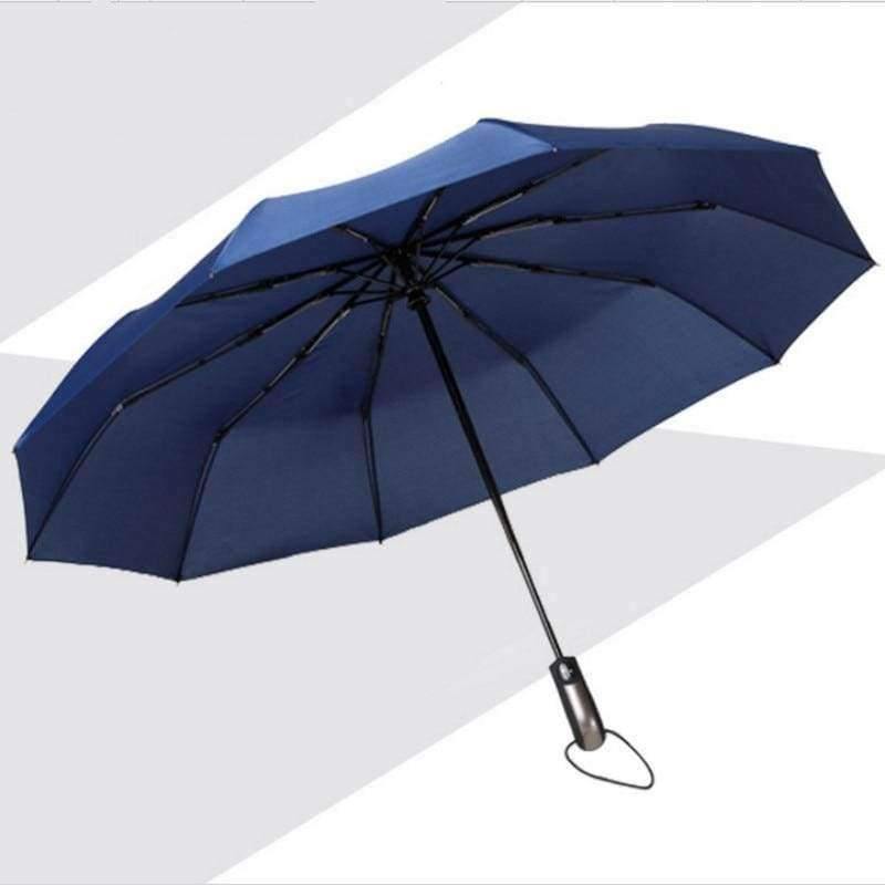 Widerstandsfähiger Drei-Falt-Automatik-Regenschirm Regen Damen Auto Luxus große winddichte Regenschirme Herren Gestell winddicht 10K Sonnenschirm