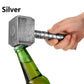 Silberner Flaschenöffner Multifunktionshammer in Form von Thor mit langem Griff Flaschenöffner Bier