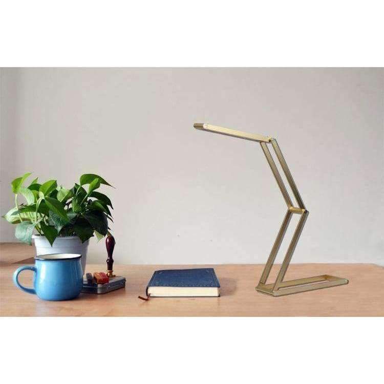 Faltbare Buchlampe Wiederaufladbare LED Schreibtischlampe Tragbar Dimmbar Studientisch Bett Lesen Aluminiumlegierung Touch-Sensor Rollover