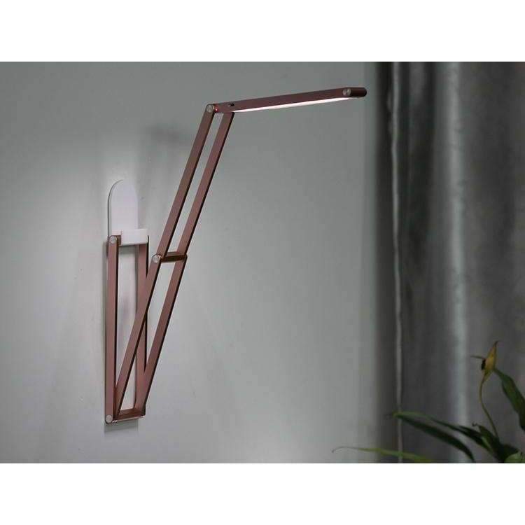 Faltbare Buchlampe Wiederaufladbare LED Schreibtischlampe Tragbar Dimmbar Studientisch Bett Lesen Aluminiumlegierung Touch-Sensor Rollover