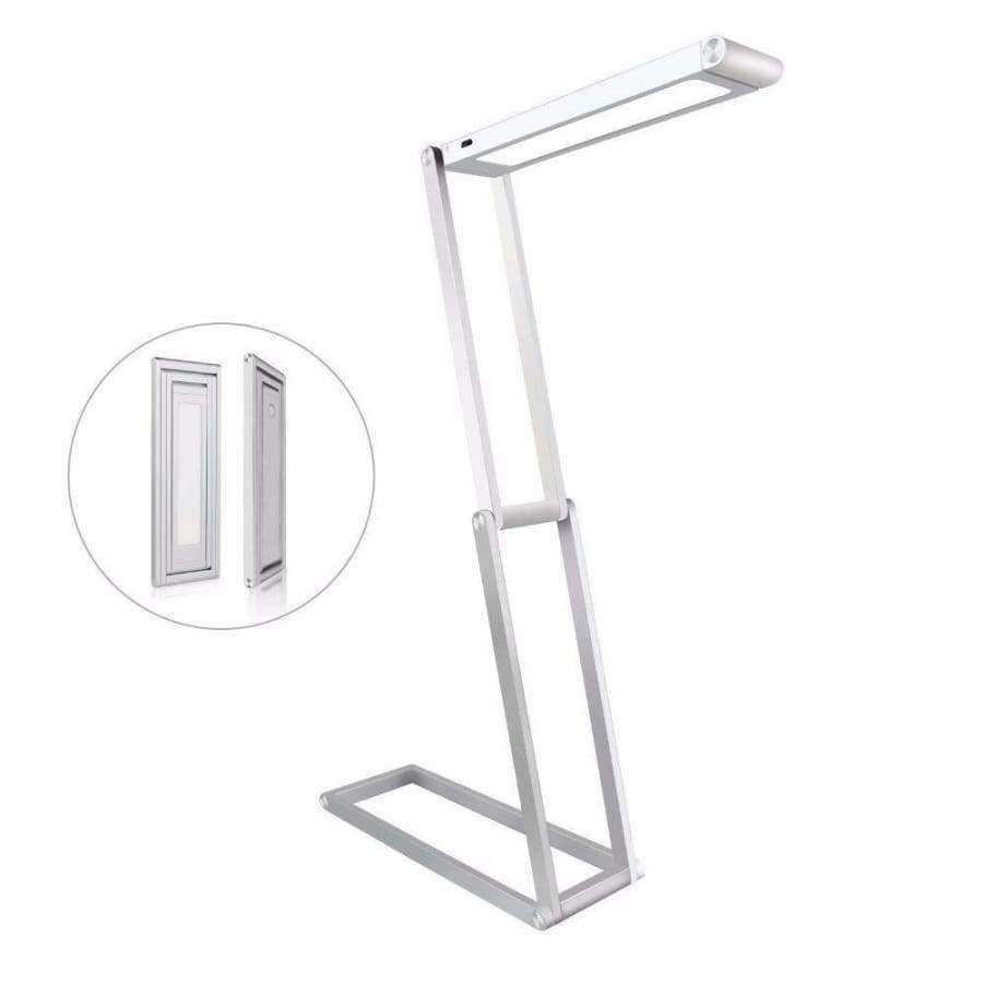Faltbare Buchlampe Wiederaufladbare LED Schreibtischlampe Tragbar Dimmbar Studientisch Bett Lesen Aluminiumlegierung Touch-Sensor Rollover
