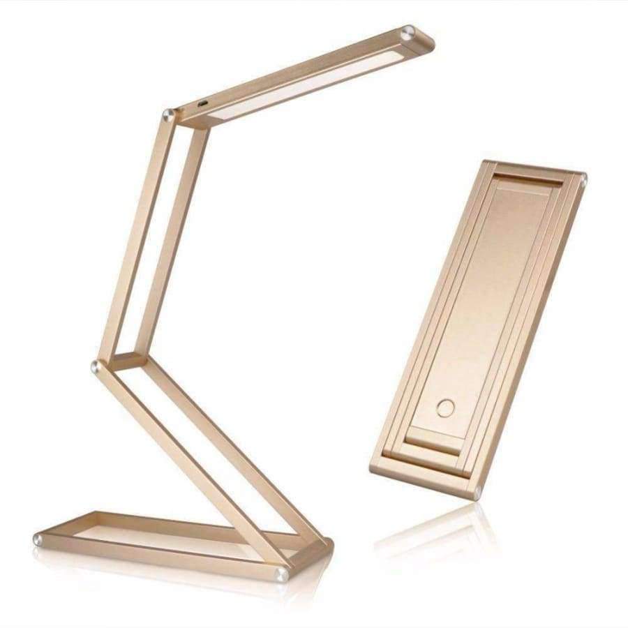 Faltbare Buchlampe Wiederaufladbare LED Schreibtischlampe Tragbar Dimmbar Studientisch Bett Lesen Aluminiumlegierung Touch-Sensor Rollover