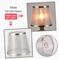 Einfacher Stil Handgemachte Lampe Schirm Modern Transparenter Lampenschirm Goldene Silber Farben Lichtschirm für E14 Kronleuchter Wandleuchten