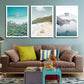 Einfaches Malen nach Zahlen Landschaftsbild Strandurlaub Poster Druck Leinwandbild Bild Heim Wandkunst Dekoration