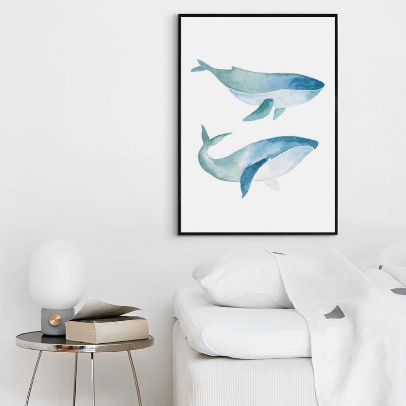 Einfaches Malen nach Zahlen Landschaftsbild Strandurlaub Poster Druck Leinwandbild Bild Heim Wandkunst Dekoration