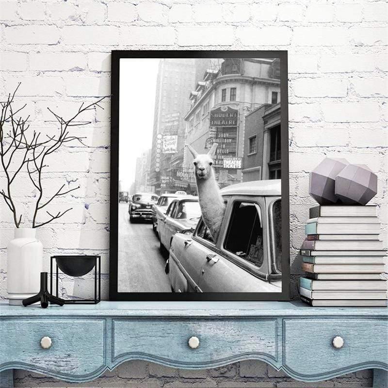 Einfaches Malen nach Zahlen Landschaftsbild Strandurlaub Poster Druck Leinwandbild Bild Heim Wandkunst Dekoration
