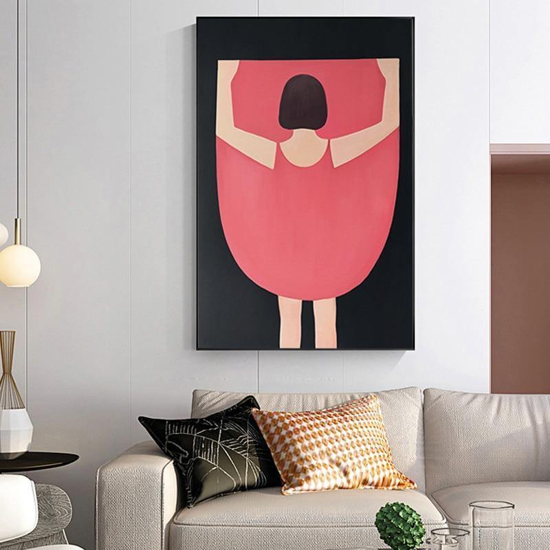 Einfaches Malen nach Zahlen Landschaftsbild Strandurlaub Poster Druck Leinwandbild Bild Heim Wandkunst Dekoration