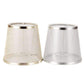 Einfacher Stil Handgemachte Lampe Schirm Modern Transparenter Lampenschirm Goldene Silber Farben Lichtschirm für E14 Kronleuchter Wandleuchten