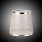 Einfacher Stil Handgemachte Lampe Schirm Modern Transparenter Lampenschirm Goldene Silber Farben Lichtschirm für E14 Kronleuchter Wandleuchten