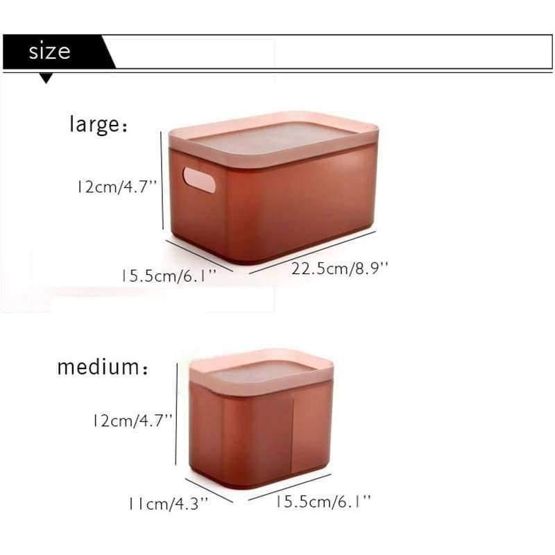 Transparente Kunststoff-Aufbewahrungsbox für Kosmetik Schmuck Kollektion Kassette Abdeckung Schmuck Aufbewahrungskoffer Home Storage Organisation