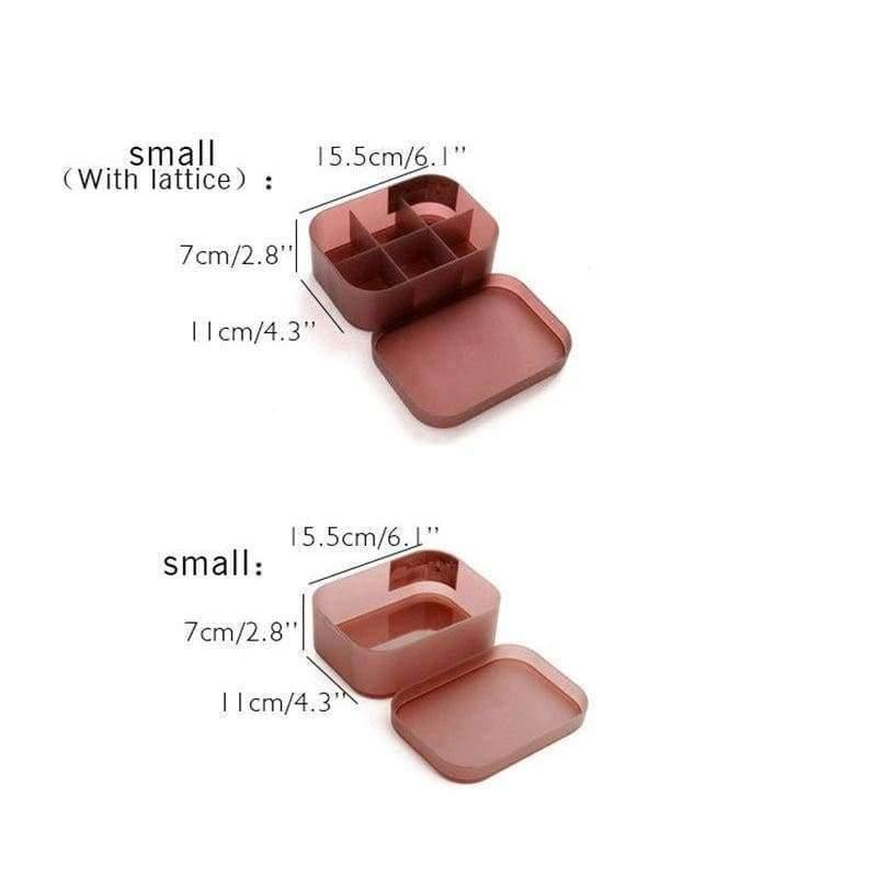 Transparente Kunststoff-Aufbewahrungsbox für Kosmetik Schmuck Kollektion Kassette Abdeckung Schmuck Aufbewahrungskoffer Home Storage Organisation