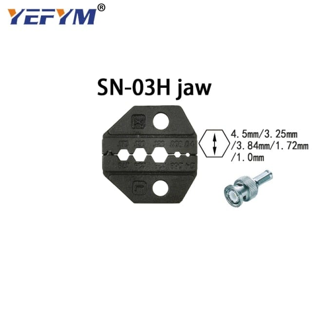 Crimping jaws SN-48B / 48BS / 02C / 2549 / 03H / 2546B / 2WF2C / 06WF / 16WF / 06, used for crimping connectors
