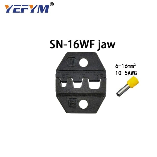 Crimping jaws SN-48B / 48BS / 02C / 2549 / 03H / 2546B / 2WF2C / 06WF / 16WF / 06, used for crimping connectors