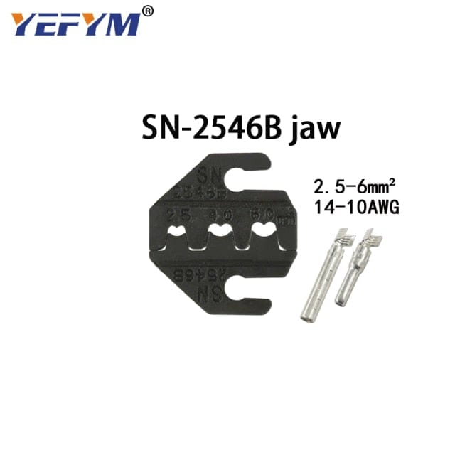 Crimping jaws SN-48B / 48BS / 02C / 2549 / 03H / 2546B / 2WF2C / 06WF / 16WF / 06, used for crimping connectors
