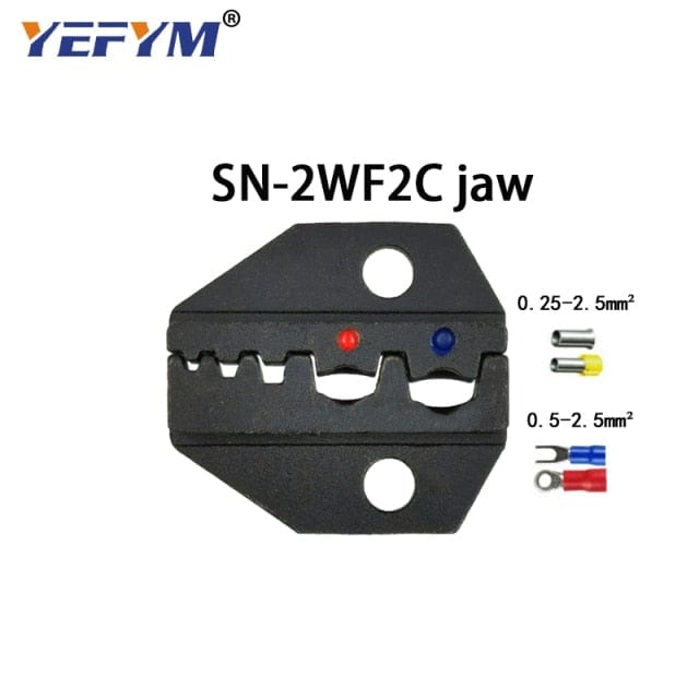 Crimping jaws SN-48B / 48BS / 02C / 2549 / 03H / 2546B / 2WF2C / 06WF / 16WF / 06, used for crimping connectors