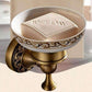 KEMAIDI Bathroom Accessories Antique Brass Towel Ring, Paper Holder, Toilet Brush, Bath Shelf, Soap Dish, Makeup Mirror