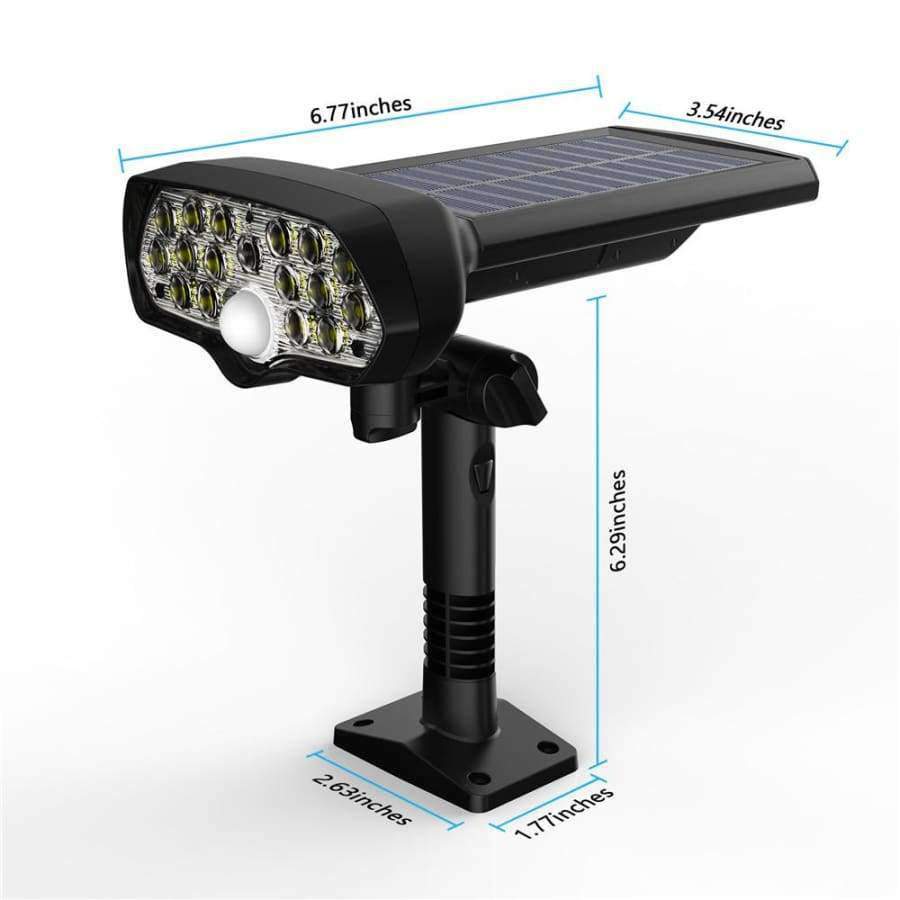 Solarlichter Außen 17 LEDs Sicherheit & Schutz Solarbetrieben Bewegungsmelder Licht mit Mehrwinkelverstellbar, Kabellos Wasserdicht