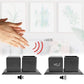 Sound Control Digital Elektronischer LED Alarm Clock Bleistift Stifthalter Zeit Datum Temp Anzeige Schreibtisch Organizer Bürozubehör