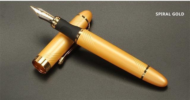 Füllfederhalter Vollmetall Goldener Clip Luxusfedern Jinhao 450 Schreibwaren Büro