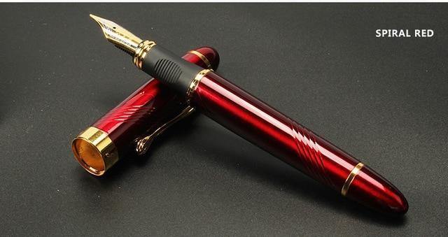 Füllfederhalter Vollmetall Goldener Clip Luxusfedern Jinhao 450 Schreibwaren Büro