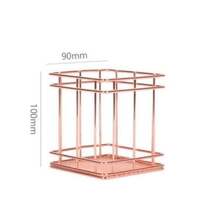 Metall Durchbrochener Stifthalter Box Fall Organizer Zuhause Schreibtisch Schreibwaren Deko Büro Schule Schreibtisch Zubehör Supplies