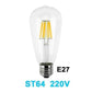 Gitex Antike LED E27 Glühbirne Retro Lampe 220V 2W 4W 6W 8W LED Filament Licht E14 Glas Ball Bombillas LED Glühbirne Edison Kerzenlicht