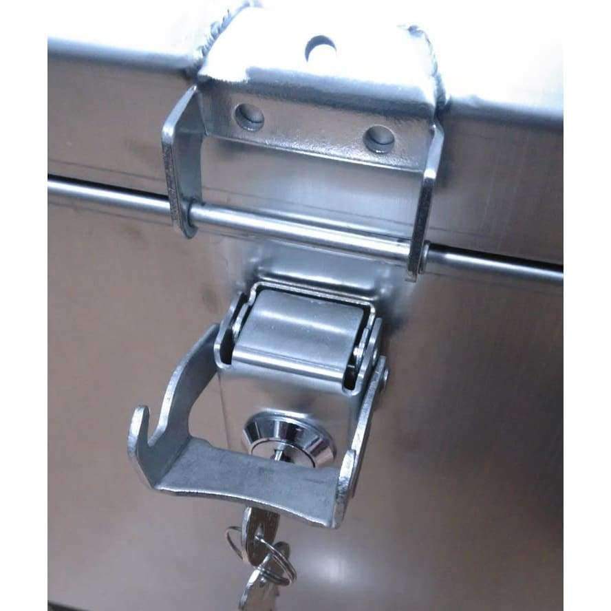 Edelstahl Schloss Seitenbox Werkzeugkoffer Schloss Tasche Teil Hardware Motorrad Aluminiumlegierung Koffer feste Schnalle DIY handgemacht