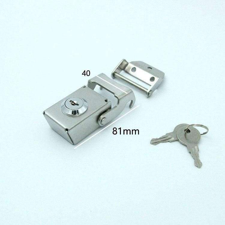 Edelstahl Schloss Seitenbox Werkzeugkoffer Schloss Tasche Teil Hardware Motorrad Aluminiumlegierung Koffer feste Schnalle DIY handgemacht