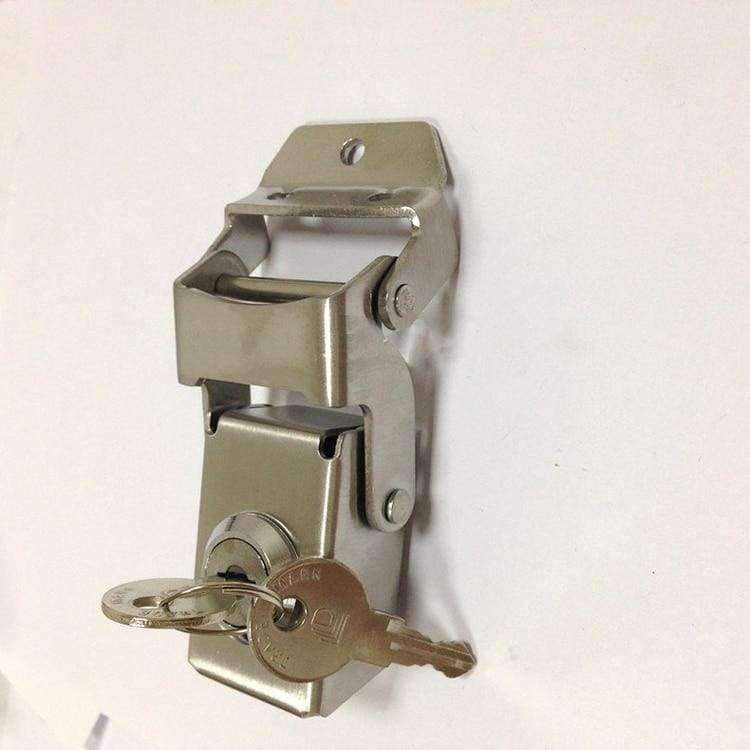 Edelstahl Schloss Seitenbox Werkzeugkoffer Schloss Tasche Teil Hardware Motorrad Aluminiumlegierung Koffer feste Schnalle DIY handgemacht