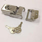 Edelstahl Schloss Seitenbox Werkzeugkoffer Schloss Tasche Teil Hardware Motorrad Aluminiumlegierung Koffer feste Schnalle DIY handgemacht