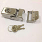Edelstahl Schloss Seitenbox Werkzeugkoffer Schloss Tasche Teil Hardware Motorrad Aluminiumlegierung Koffer feste Schnalle DIY handgemacht