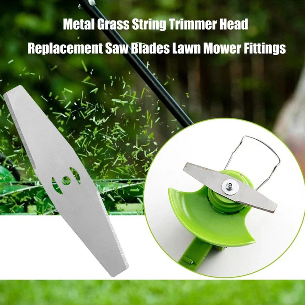 Gerade Metall-Sägeblatt Elektrischer Rasenmähermesser Allgemeines Zubehör für Rasenmäher Gras Schneidkopf Metallklinge Gartenwerkzeug