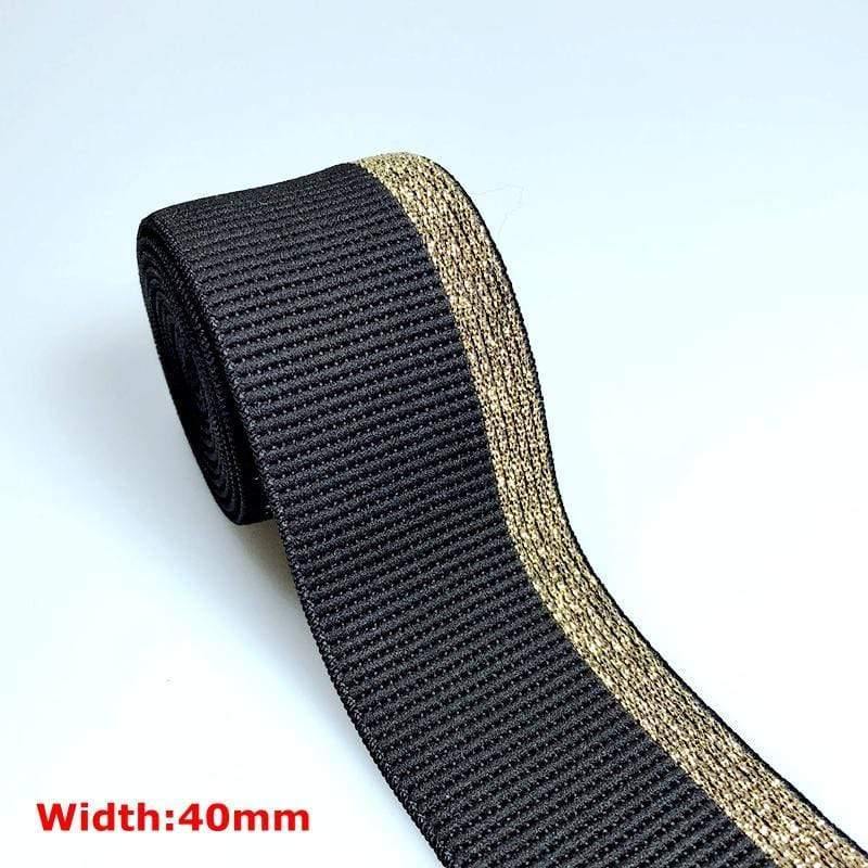 40MM/50MM 1 Meter Hot Stamping Nylon Elastic Bands DIY Webbing Clothing Bags Leggings Sewing Accessories