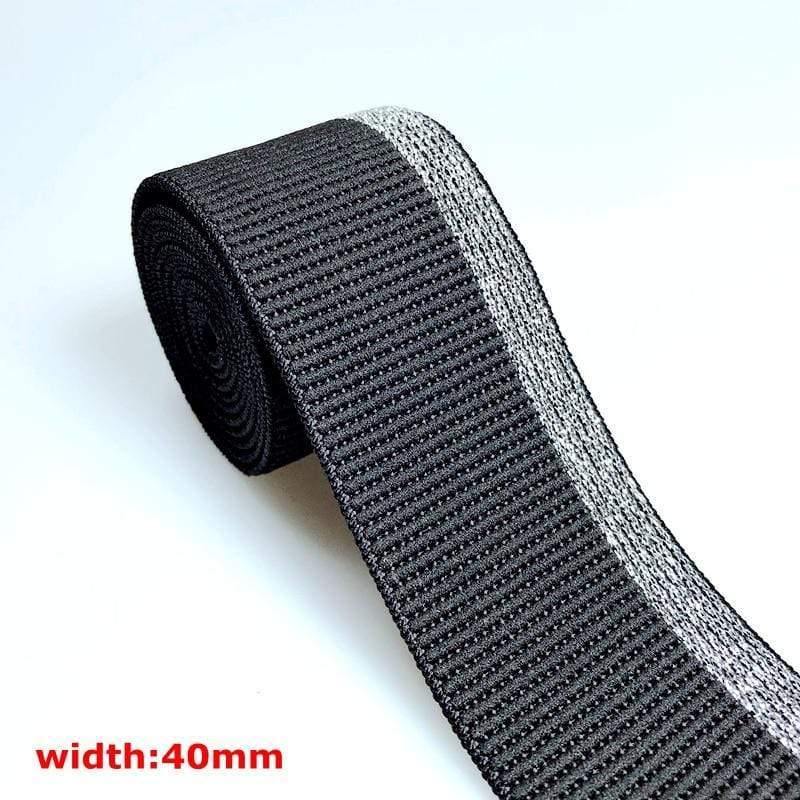 40MM/50MM 1 Meter Hot Stamping Nylon Elastic Bands DIY Webbing Clothing Bags Leggings Sewing Accessories