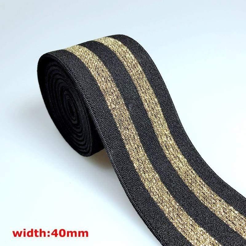 40MM/50MM 1 Meter Hot Stamping Nylon Elastic Bands DIY Webbing Clothing Bags Leggings Sewing Accessories