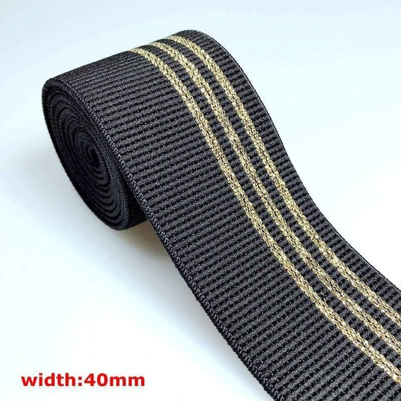 40MM/50MM 1 Meter Hot Stamping Nylon Elastic Bands DIY Webbing Clothing Bags Leggings Sewing Accessories