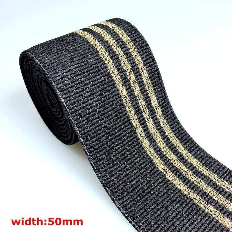 40MM/50MM 1 Meter Hot Stamping Nylon Elastic Bands DIY Webbing Clothing Bags Leggings Sewing Accessories