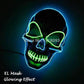 Neue Art Glow Party Maske LED Streifen Maske Festival Neuheit Beleuchtung Dekoration EL Draht Rave Maske + 3V Sprachsteuerung