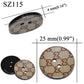 10 pieces 25 mm large matte round fashion resin buttons sewing accessories for coats suits decorative fancy button handmade 4 holes