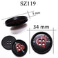 10 pieces 25 mm large matte round fashion resin buttons sewing accessories for coats suits decorative fancy button handmade 4 holes