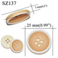 10 pieces 25 mm large matte round fashion resin buttons sewing accessories for coats suits decorative fancy button handmade 4 holes